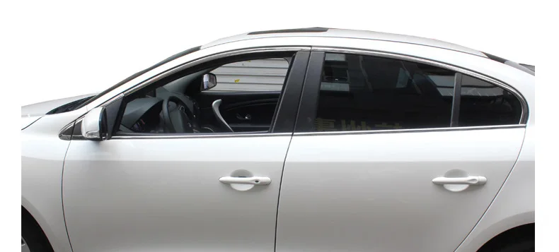 Lsrtw2017 304 нержавеющая сталь окна автомобиля планки для renault fluence 2010 2011 2012 2013 samsung SM3