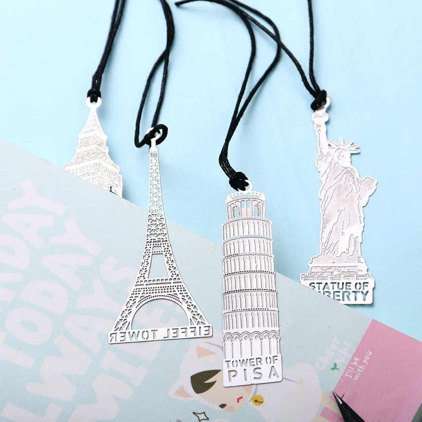 1pc Retro London Eiffel Tower Statue Of Liberty Bookmark Stationery 1pc Retro London Eiffel Tower Statue Of Liberty Bookmark Stationery For Student Gift Office Supplies Book Mark In From School On