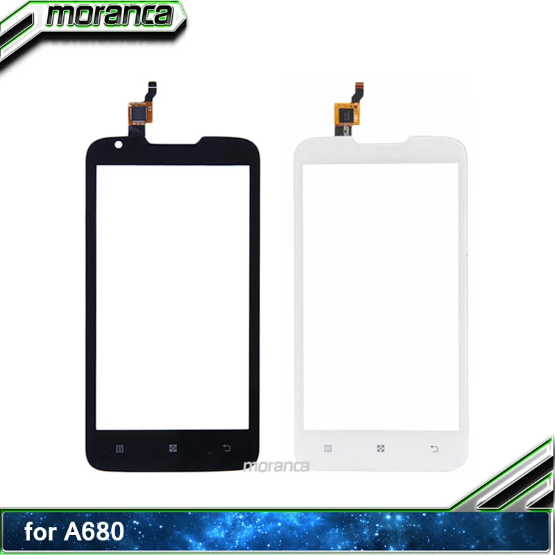

High Quality for Lenovo A680 Touch Screen Digitizer Touch Panel Front Glass Lens Sensor White Black Replacement Parts