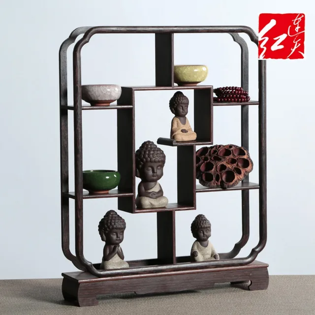 Halloween Vintage Home Decoration Wenge Accessories Antique Shelf Rack Solid Wood Display Stand Desktop Ornaments Whatnot Halloween Vintage Home Decoration Wenge Accessories Antique Shelf Rack Solid Wood Display Stand Desktop Ornaments Whatnot