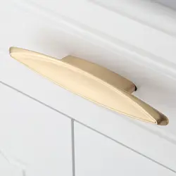 Современный американский стиль латунь ящик с ручками двери шкафа минималистический гардероб шкаф Ретро латунь Кухня мебель