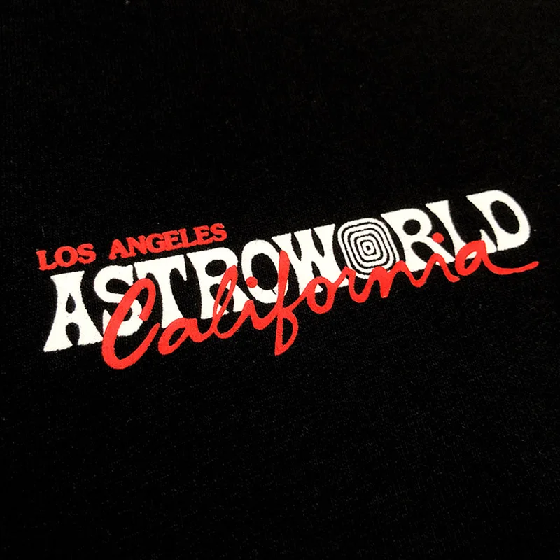 Футболка с изображением Трэвиса Скотта ASTROWORLD LA Forum Los Angeles Tour с коротким рукавом 1:1 Высокое качество Мужская и женская футболка в стиле хип-хоп ASTROWORLD