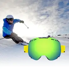 Лыжные очки двойные линзы с УФ-защитой Анти-туман Лыжный Спорт Снег Для мужчин Для женщин зимние сноуборд очки Открытый защитные очки