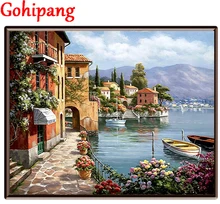 New font b home b font decor pictures on canvas diy oil painting by numbers drawing
