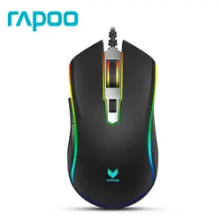 Rapoo V25S 7000 Точек на дюйм 7 программируемых кнопок оптический Сенсор P3320 RGB Подсветка оптическая Мышь для профессионального Gamer