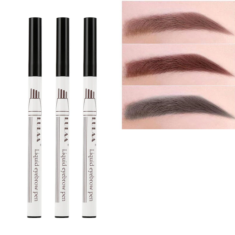 LULAA Four Heads 24H Lasting Eyebrow Enhancer Pencil Make up Waterproof Tint 3 Colors Eye Brow pen maquiagem Cosmetics TSL2M LULAA Four Heads 24H Lasting Eyebrow Enhancer Pencil Make up Waterproof Tint 3 Colors Eye Brow pen maquiagem Cosmetics TSL2M