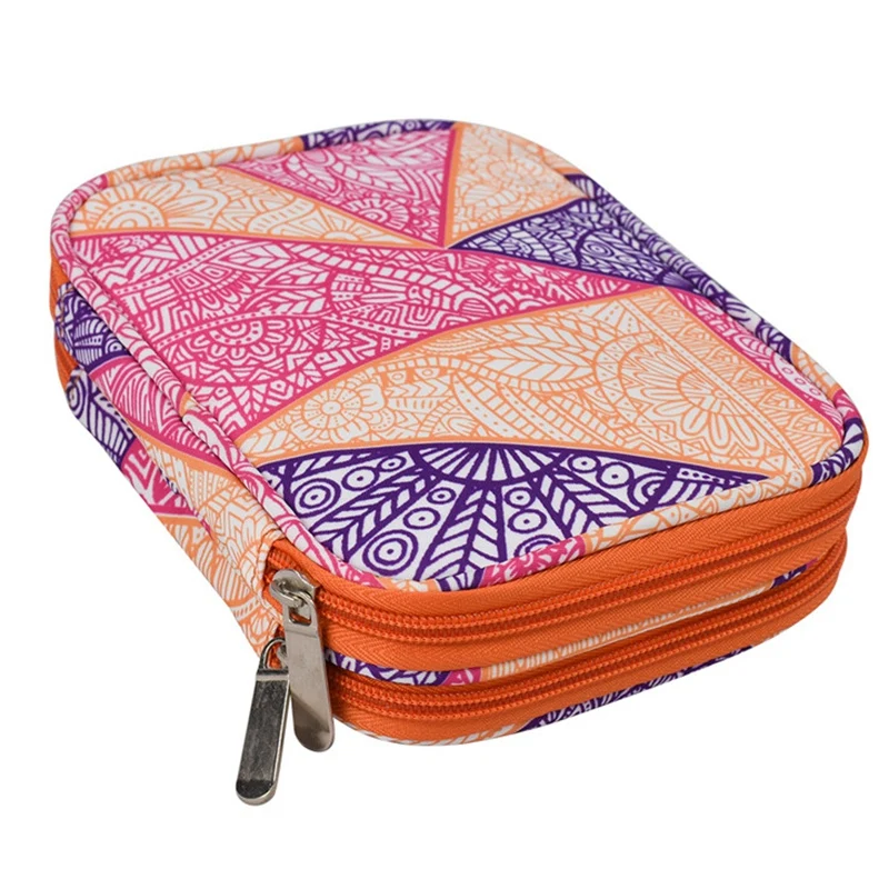 

Empty Crochet Hook Bag Storage Pouch Knitting Kit Case Organizer Bag For Sewing Crochet Needles Scissors Ruler Accessory Case