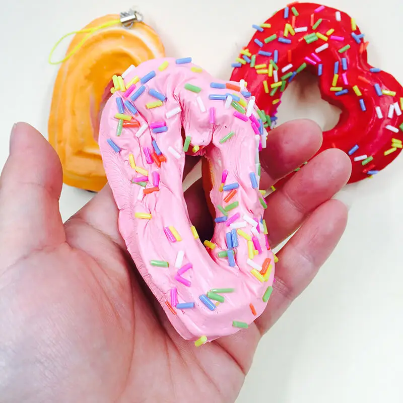 Lovely Donuts Unpack the toy Squishy Slow Rising Phone straps