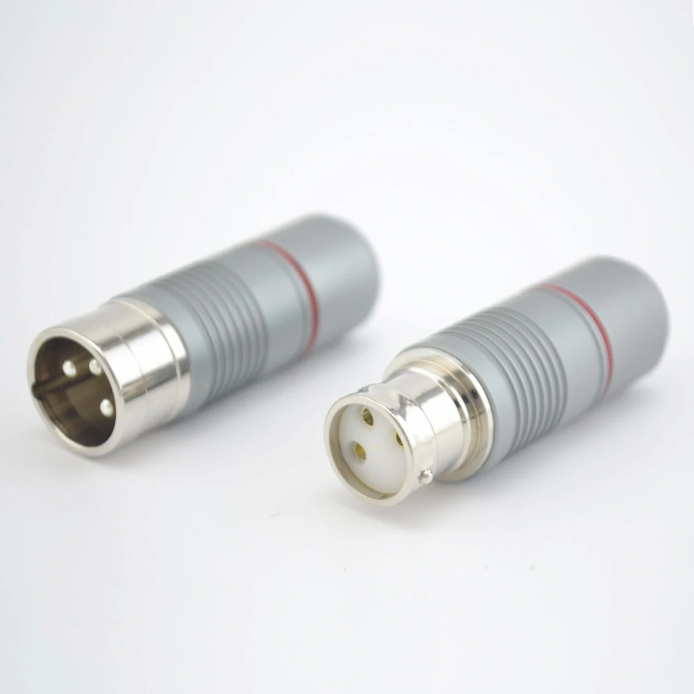 4pcs silver plated Audio style Locking XLR balance audio plug Brand new XLR Terminal in Plug