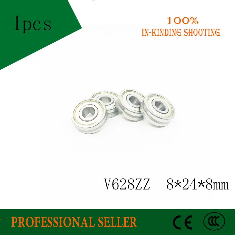 Outer ring V grooved straightener guide wheel bearings V628ZZ 8 * 24 mm pulley groove width 2 | Обустройство дома