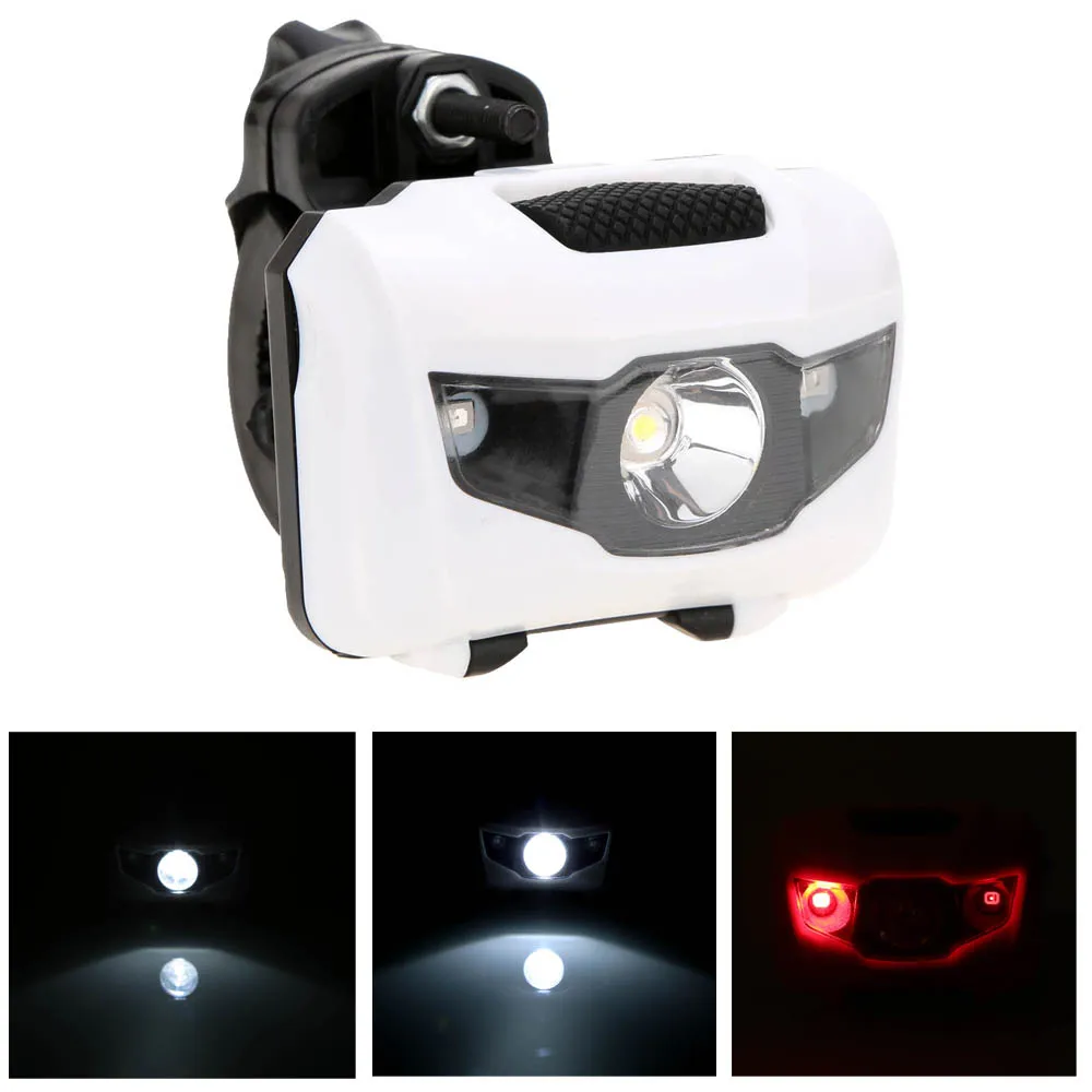 Discount LED Bicycle Light MTB Bike Front Rear Light ABS Head Tail Taillight Warning Lights Flashlight for Bike Cycling Accessories 33