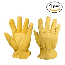 Для мужчин перчатки рабочие козьей кожи защиты безопасности резки рабочей ремонтник Garage Гоночные перчатки для Для мужчин защитные перчатки рабочие перчатки