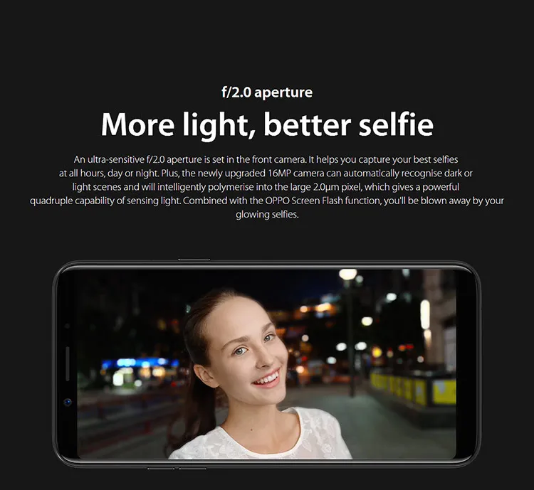 OPPO A73 4GB RAM 32GB ROM Helio P23 MTK6763T 2.5GHz Octa Core 6.0 Inch FHD+ Full Screen Android 7.1 4G LTE Smartphone
