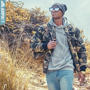 

Aimpact Camo Cotton Jackets for Men 2018 New Winter Windproof Windbreaker Pilot Flight Biker Jackets Hiphop HighStreet Warm Coat