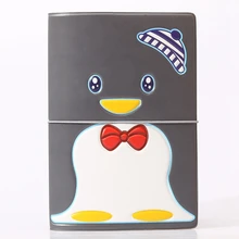 Чехол для паспорта с мультяшным животным пингвином, кошелек, сумка, аксессуары для путешествий из искусственной кожи, держатель для ID адреса, портативный чехол для карты