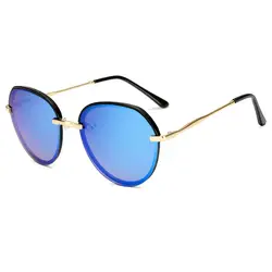 Модный дизайнерский Круглый Солнцезащитные очки Для женщин солнцезащитные очки ретро Для мужчин Gafas оттенков женские очки Винтаж Óculos de sol