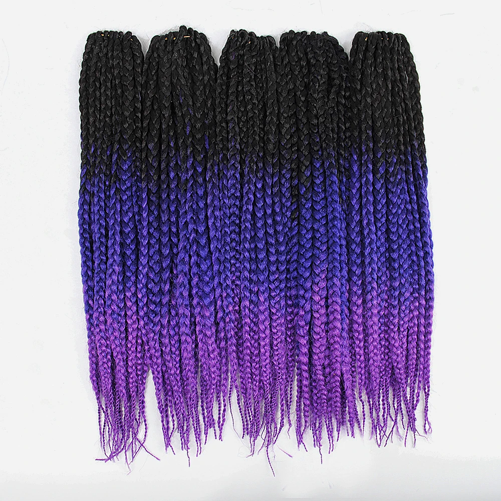 Вязанные крючком волосы для наращивания косы Омбре канекалон цвет синтетические жгуты для вплетания Kanekalon