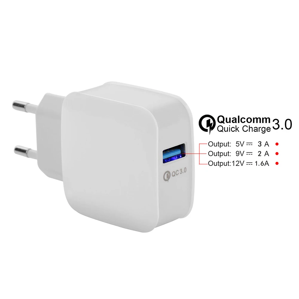 TOP QC 3.0 USB Wall Charger Quick Charge 3.0 2.0 EU US Plug for iphone Samsung Xiaomi mi5 ViVo Phone Fast Travel Charger 18w 5 9 (7)