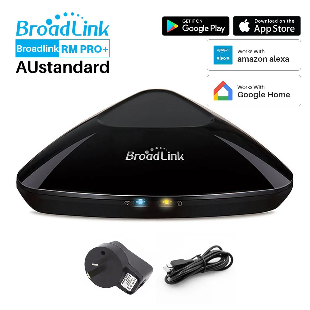 Broadlink RM Pro+ RM Mini3 Универсальный Smart ПДУ WI-FI wifi+ ИК+ РЧ+ 4G Smart Home приложение Управление работает с Alexa Google Home - Цвет: RM Pro AU