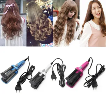 

Hair Curler Mini 3 Barrel Curling Iron Flat Ceramic Hair Tools Professional Crimper Tongs Curling Wand Salon Styling Tools