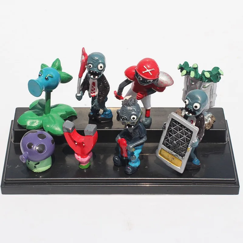 

8pcs/set 3-8cm PVZ Plants vs Zombies 2 Its About Time Mini PVC Action Figure Collection Toys Dolls