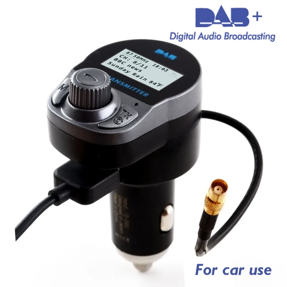 Jilang Car DAB Radio converter In car with FM Transmitter Bluetooth