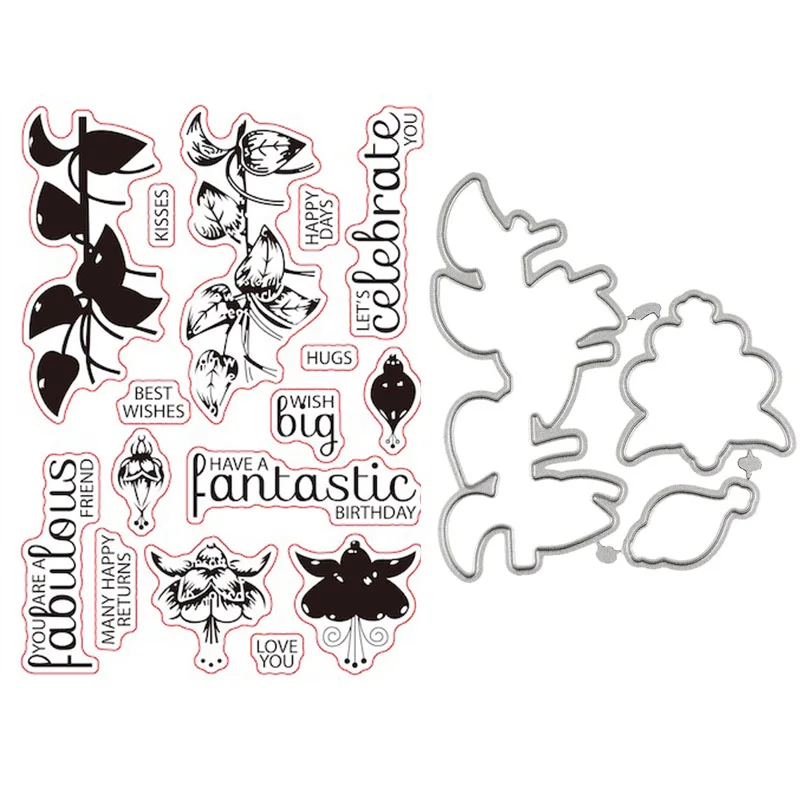 Fantastic friend transparent clear stamp/ cutting dies DIY Die Cut Stencil Decorative Scrapbooking Craft Card stencils template | Дом и сад