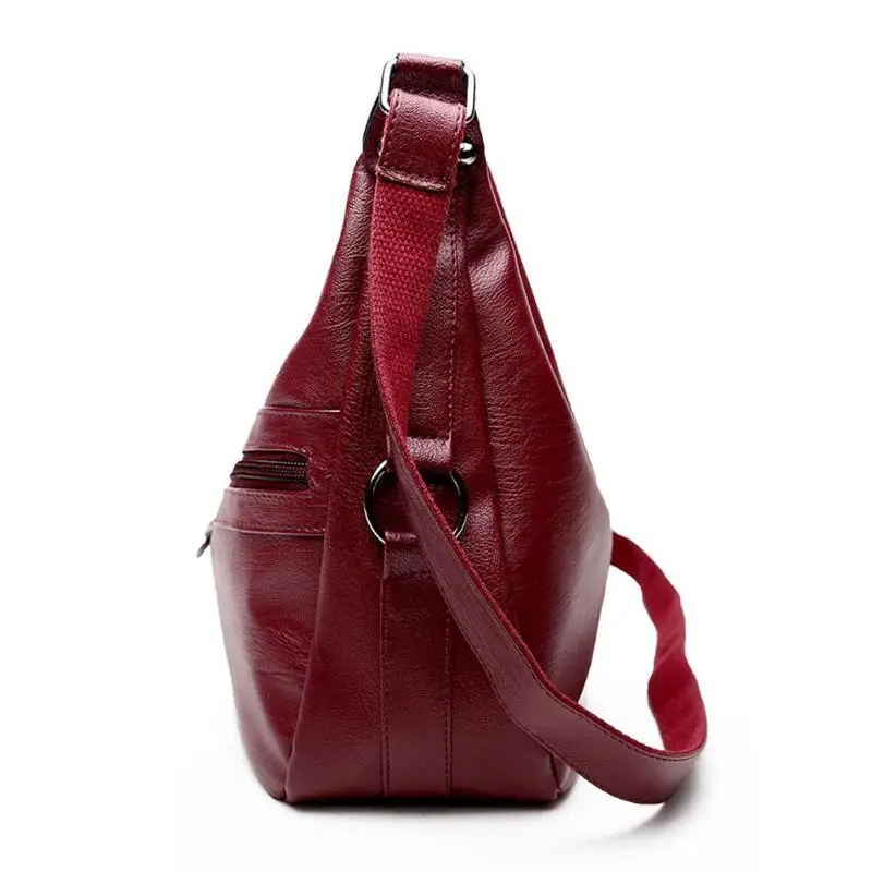 Женская вместительная сумка-мессенджер, роскошная аутентичная мягкая сумка из искусственной кожи, женская дизайнерская сумка через плечо