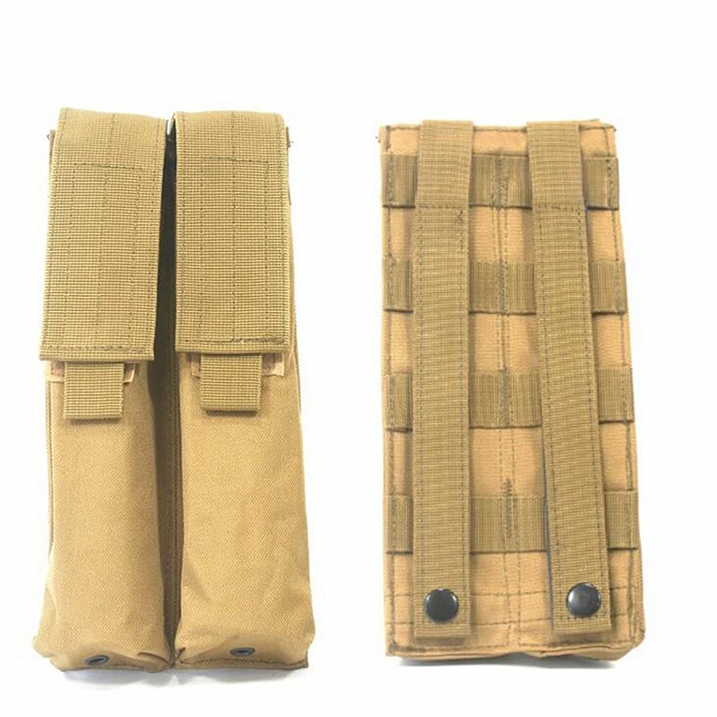 Airsoft Molle двойной P90/UMP военный подсумок Coyote Tactical TAN BK CP ACU OD Лесной камуфляж 25x11x4 см(ZL-JQ-011