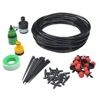 

HobbyLane 25M 30 Drip Heads Set Adjustable Spray Watering Automatic Irrigation System