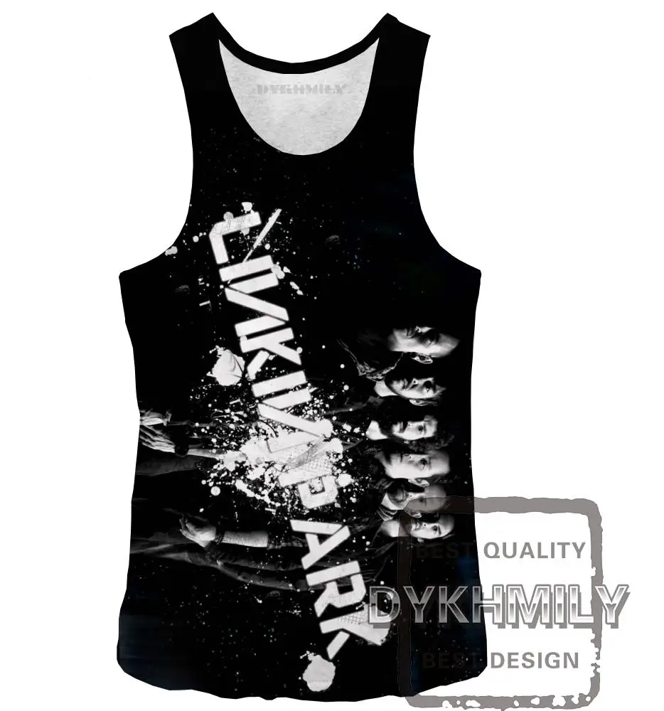 Dykhmily Linkin Park майка памяти Честер Беннингтон 3D с принтом мужские жилет Linkin Park музыка cool Tank Top - Цвет: 2