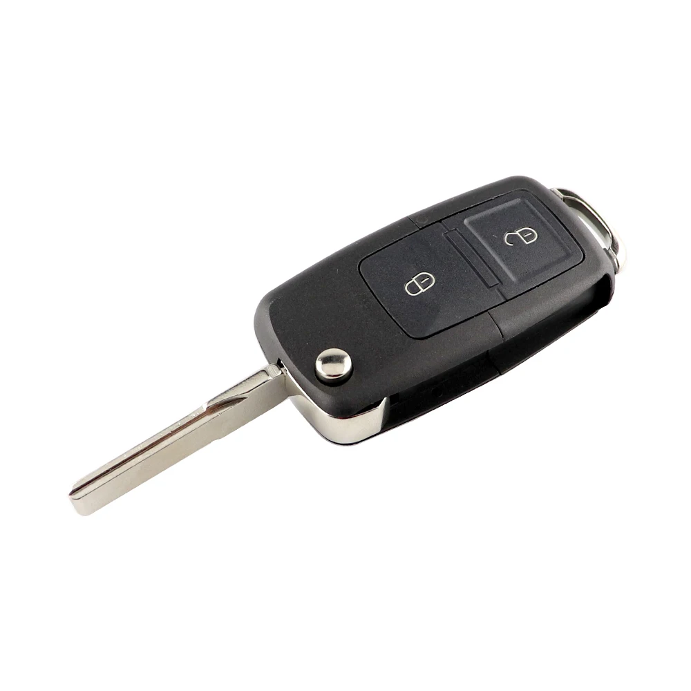 Chiave/Telecomando Per Volkswagen Volkswagen 1998-2002 - 2 Pulsante Di Vibrazione Pieghevole Di Controllo 1jo 959 753n 433mhz Con Id48 Chip Volkswagen -