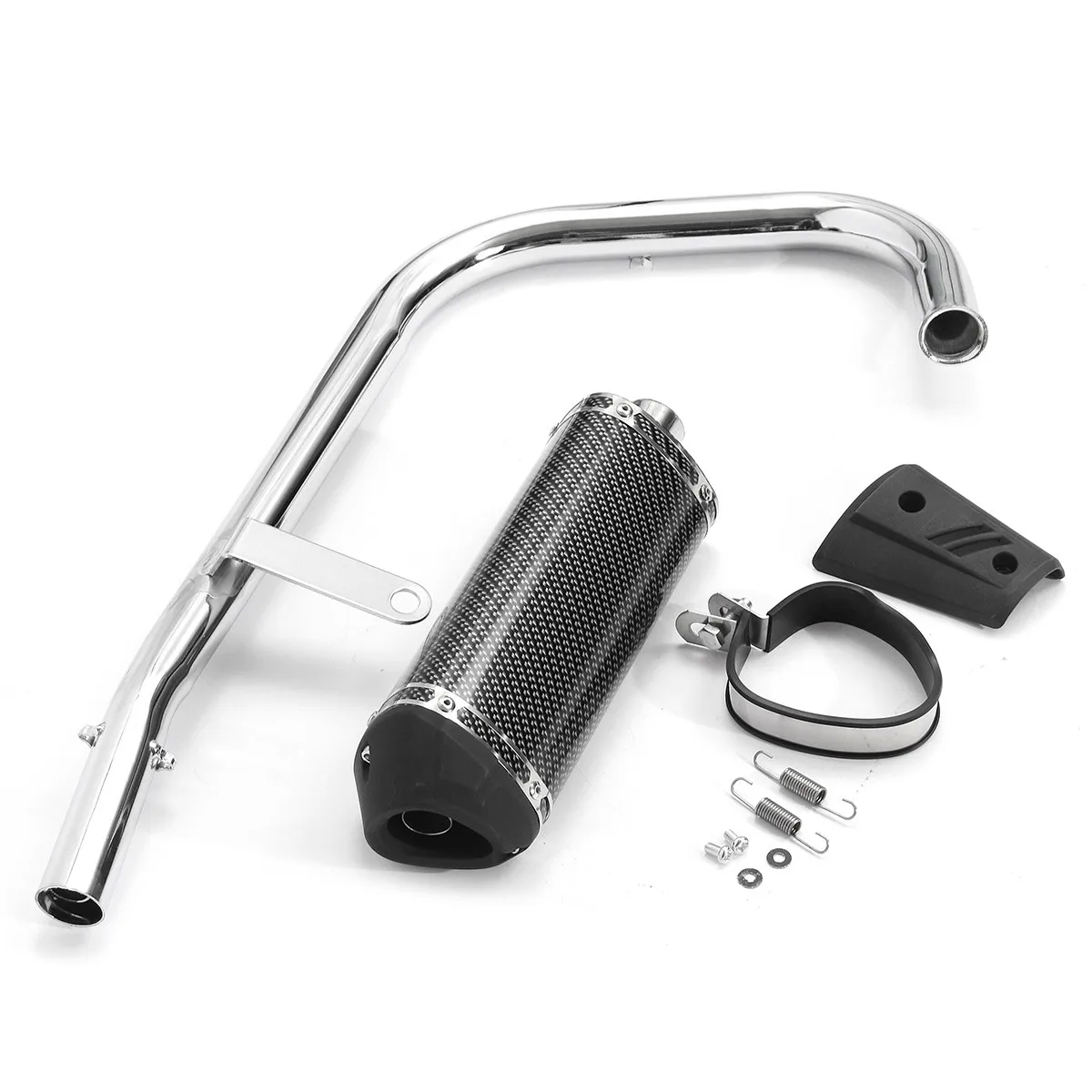 Motorcycle Exhaust Pipe and Muffler System For Honda CG 125CC CG125