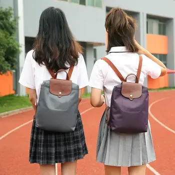

Faux Leather Waterproof School BackpacksFor Women Lightweight Ring Backpack For College Bag and youth bag