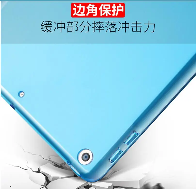 Case da Pele para a Apple Case para o Ipad com Certeza Bom Novo Ipad Polegada A1822 - 3 Slim Transparente Couro Duro Inteligente Capa 2021 9.7 - Imagem 5