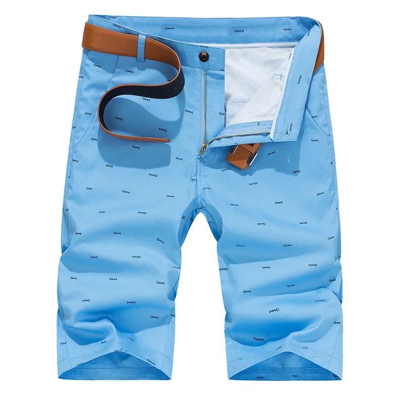 Pantalon Corto Hombre мужские повседневные хлопковые летние шорты модные тонкие с принтом
