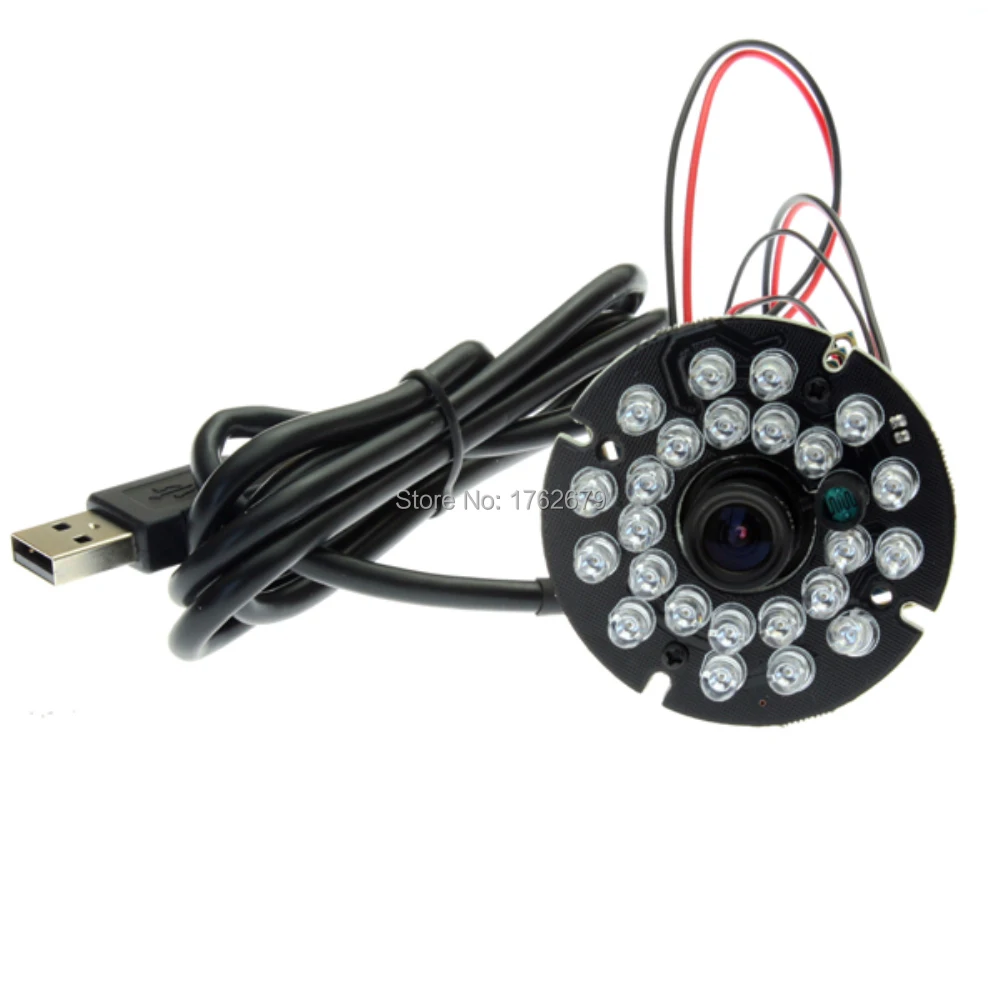 Модуль usb камеры ночного видения 5 Мп 2592x1944 24 шт. ИК светодиоды MJPEG UVC плата cmos OV5640