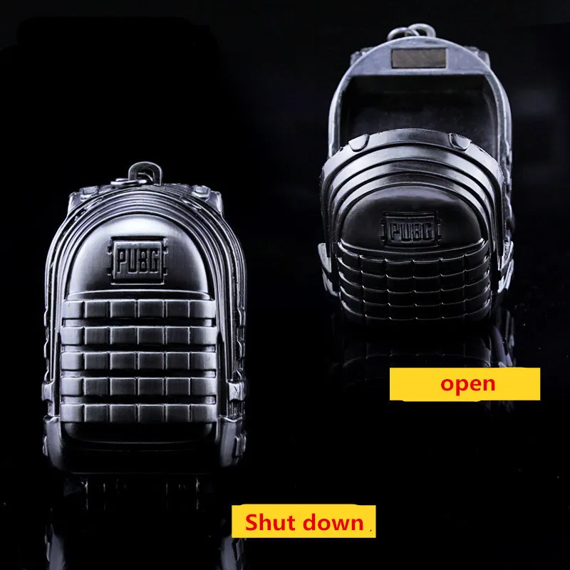  STG Game Playerunknowns Battlegrounds Level 3 backpack Model zinc alloy Pendant Necklace PUBG Logo 
