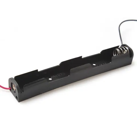 Arrival 20pcs/lot Long AA Spring  battery Storage box with Wire Lead 1.5V 2xbattery Holder