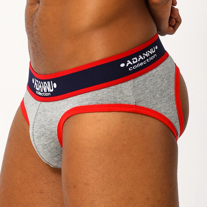 

Mens Cotton Briefs Sexy Men Underwear Thongs Jockstrap Man G String Thongs Jock Strap Men's Underpants Lingerie 5 Colors AD146