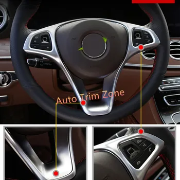 

Silver ABS Matt Steering Wheel Mouldings 1PCS For Mercedes Vito W447 2014-2017