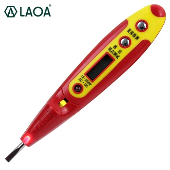 

LAOA Electric Digital Test Pencil Indicator Voltage Meter Voltmeter Socket Wall AC DC Power Outlet Detector Sensor Tester Pen