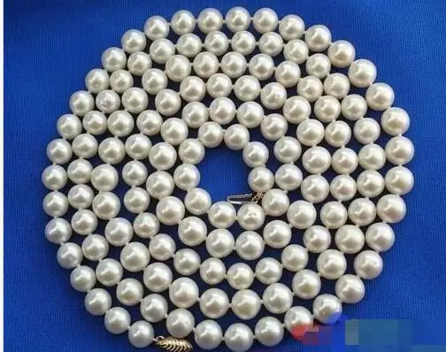 

Free Shipping >> P1031 AAA 50" 10MM WHITE ROUND FW CULTURED PEARL NECKLACE