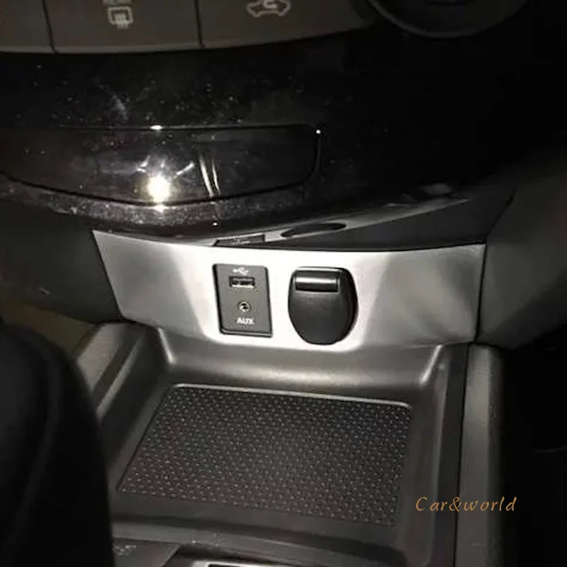 Авто прикуриватель рамка панель Крышка Интерьер ABS хромированные планки для Nissan