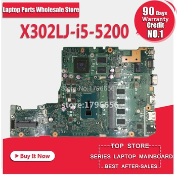 

X302LJ GT920M/2GB -I5-5200U-4G RAM Motherboard For ASUS X302L X302LJ Notebook notebook motherboard mainboard
