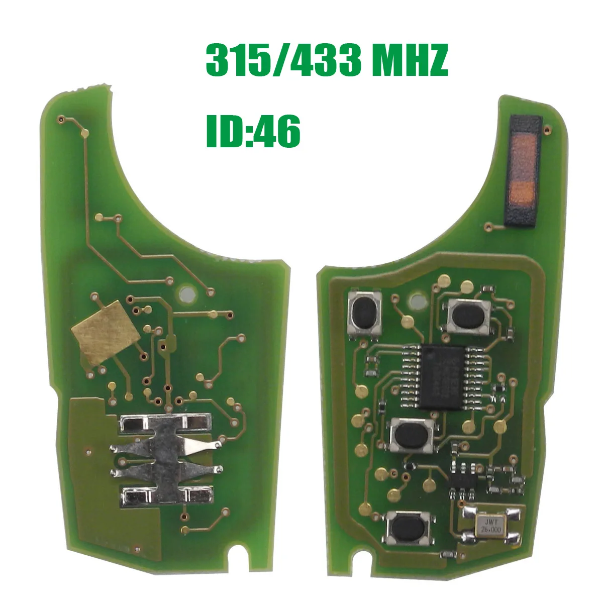 

jingyuqin 315/433Mhz ID46 Chip Car Key Remote Circuit Board for Chevrolet Cruze Malibu Aveo Spark Sail For Opel 2/3/4 Buttons