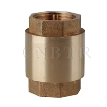 CNBTR латунь 3/" BSPP Нитки в линии обратный Клапан сквозной Тип золотой