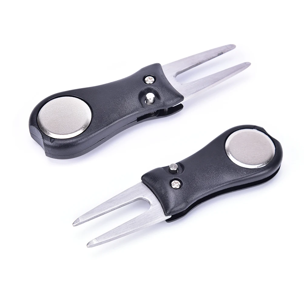 

Folded Golf Repair Switchblade Tools Golf Ball Marker Kit Repair Pitch Divot