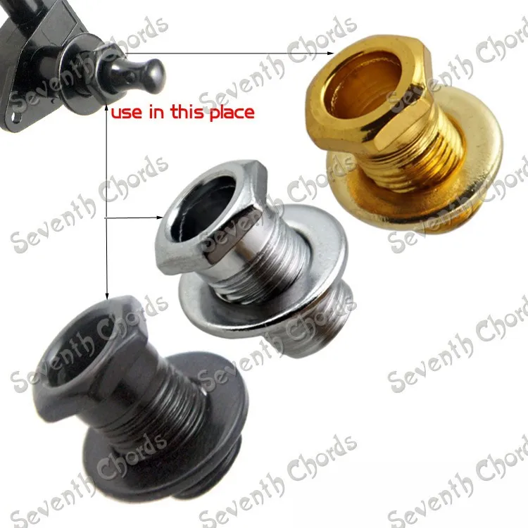 Electric wood folk guitar full enclosed tuning peg nut ferrulein Guitar Parts & Accessories