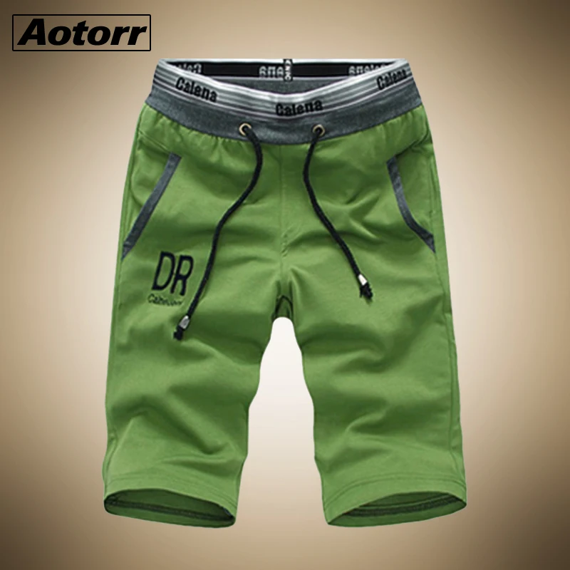 Новые шорты мужские летние резинка на талии Короткие брюки повседневные треники из хлопка брендовые шорты с принтом уличная мужская пляжная шорты